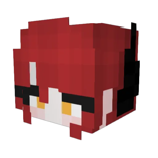 IGNIRU Minecraft avatar head, 3D render