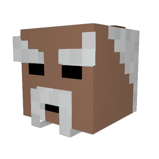 IGX_Yazhu Minecraft avatar head, 3D render