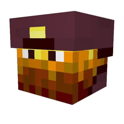 IG__mines Minecraft avatar head, 3D render