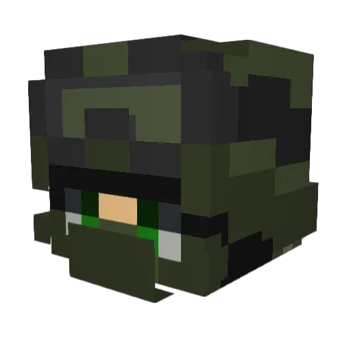 IGenI Minecraft avatar head, 3D render