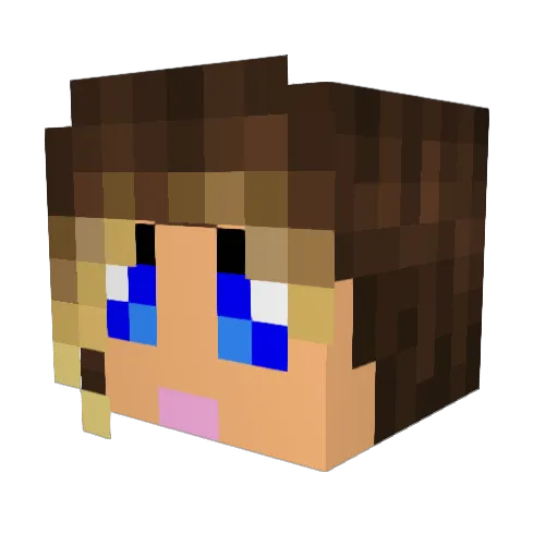 IGetTrapped Minecraft avatar head, 3D render