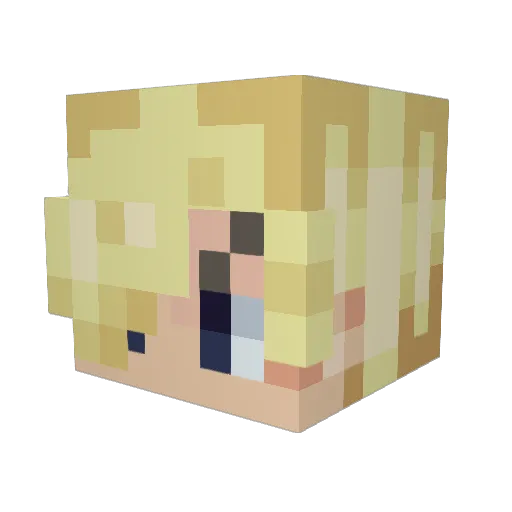 IGexploit Minecraft avatar head, 3D render