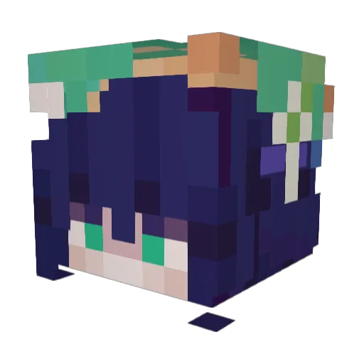 IGoBySillyCatBoy Minecraft avatar head, 3D render