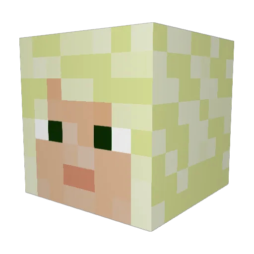 IGotDead Minecraft avatar head, 3D render