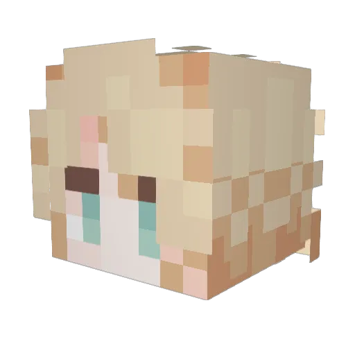 IGuardx Minecraft avatar head, 3D render