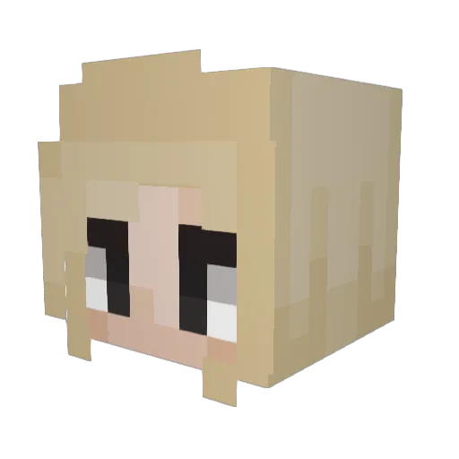 IH8N3VERGL4D Minecraft avatar head, 3D render