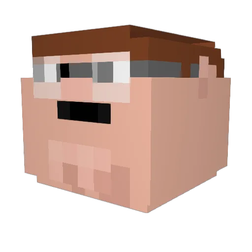 IHATEGRANDMAS Minecraft avatar head, 3D render