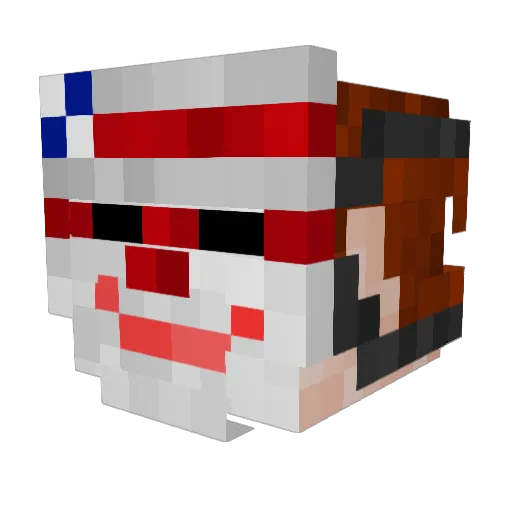 IHBRB Minecraft avatar head, 3D render