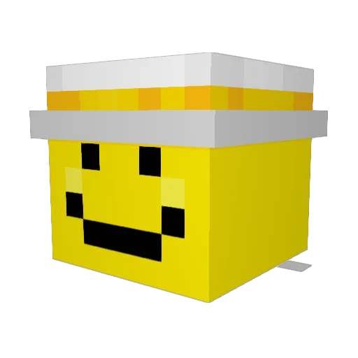 IHClaas Minecraft avatar head, 3D render
