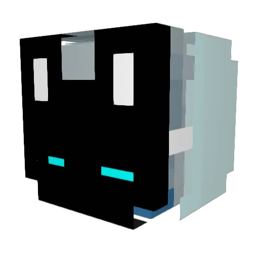 IHERE_ARM Minecraft avatar head, 3D render