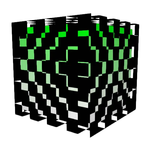 IHI Minecraft avatar head, 3D render