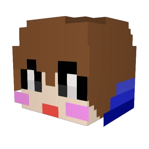 IHOP_RTFnF Minecraft avatar head, 3D render