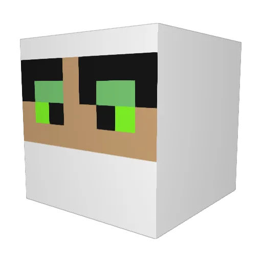 IHUNTO5 Minecraft avatar head, 3D render