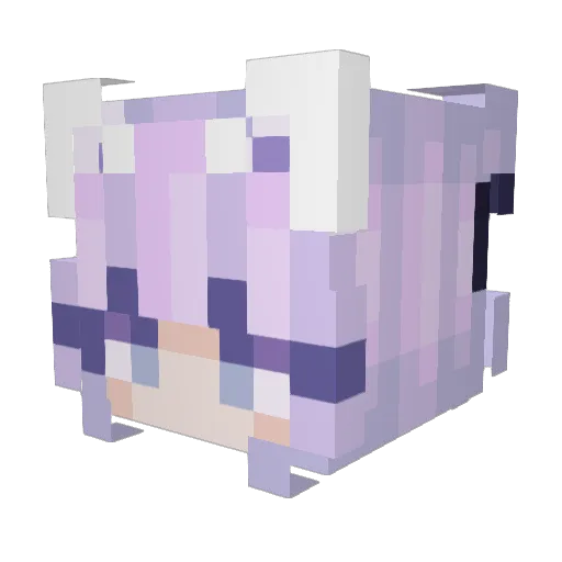 IHZXI Minecraft avatar head, 3D render