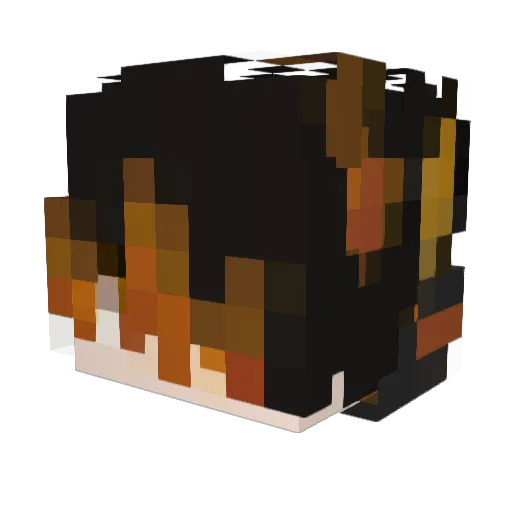 IHaQyu Minecraft avatar head, 3D render