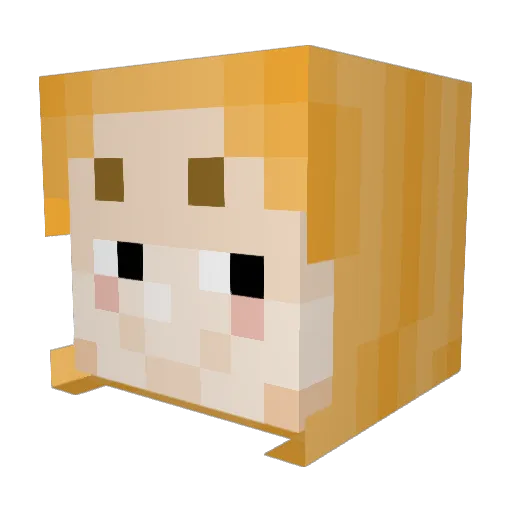 IHaveTheScroll Minecraft avatar head, 3D render