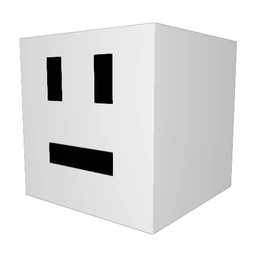 IHaveWetSocks Minecraft avatar head, 3D render