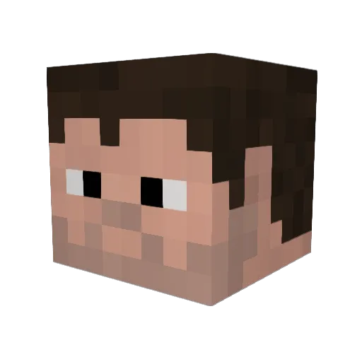 IHbrd Minecraft avatar head, 3D render