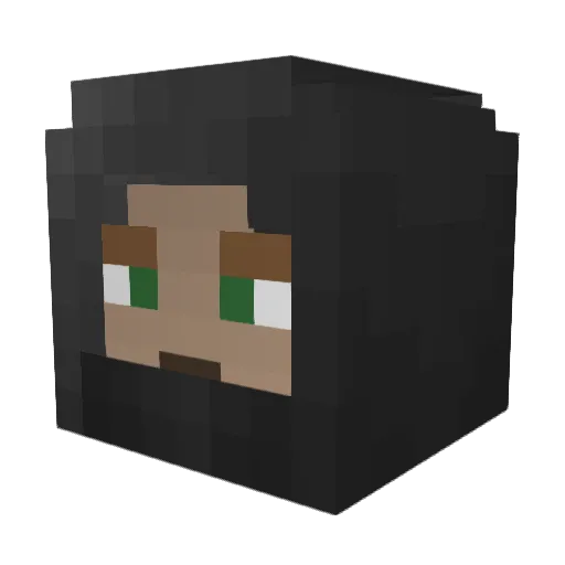 IHead Minecraft avatar head, 3D render