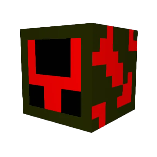 IHeartString Minecraft avatar head, 3D render