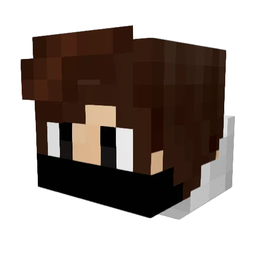 IHebMC Minecraft avatar head, 3D render