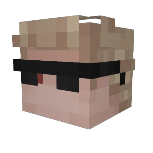 IHeremod Minecraft avatar head, 3D render