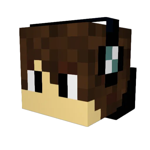 IHunchoN Minecraft avatar head, 3D render