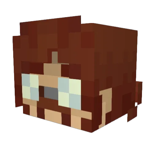 IIARCHIEII Minecraft avatar head, 3D render