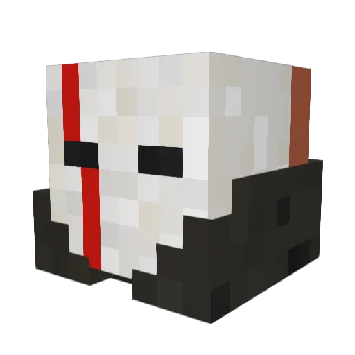 IIAXEII Minecraft avatar head, 3D render
