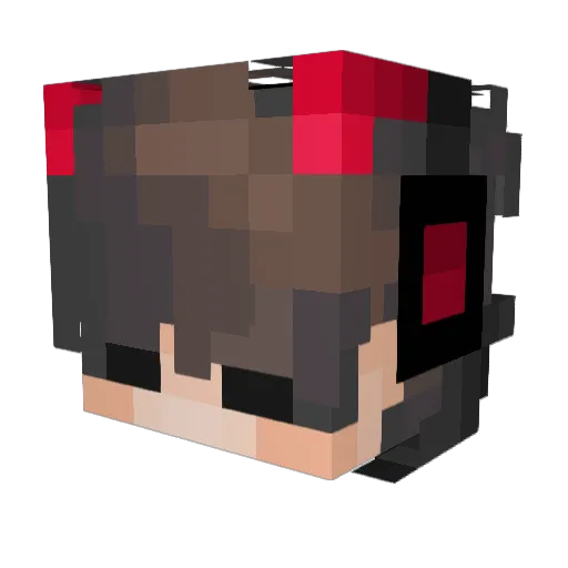 IIBaDeXII Minecraft avatar head, 3D render