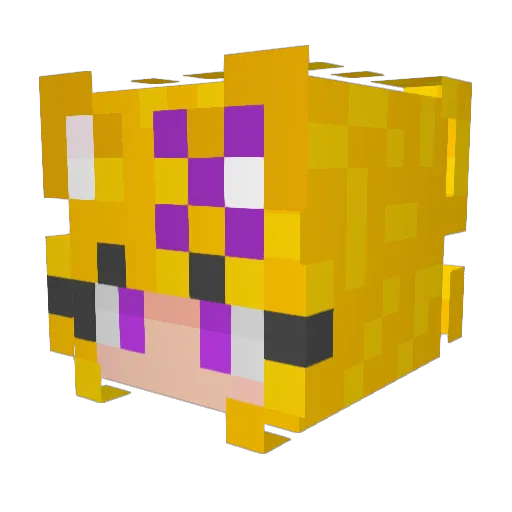 IICESARII Minecraft avatar head, 3D render