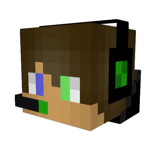 IICURRENCY Minecraft avatar head, 3D render