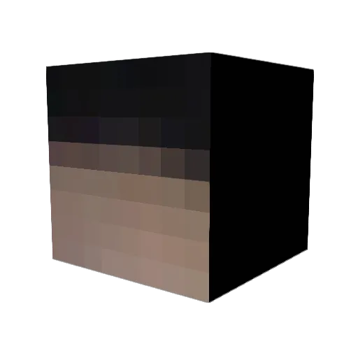 IIDRAII Minecraft avatar head, 3D render