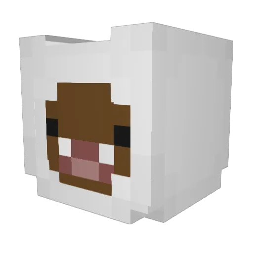 IIDanZaManII Minecraft avatar head, 3D render