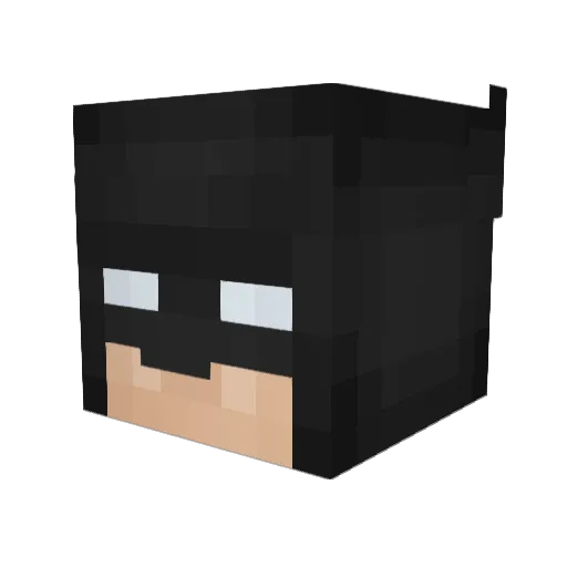 IIDevoII Minecraft avatar head, 3D render