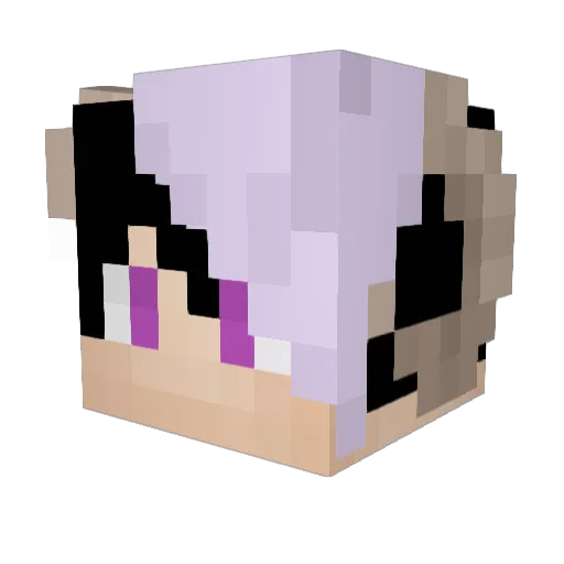 IIDravenII Minecraft avatar head, 3D render