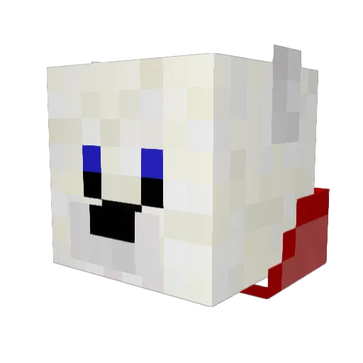 IIDubzzyyII Minecraft avatar head, 3D render