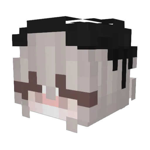 IIEmu Minecraft avatar head, 3D render