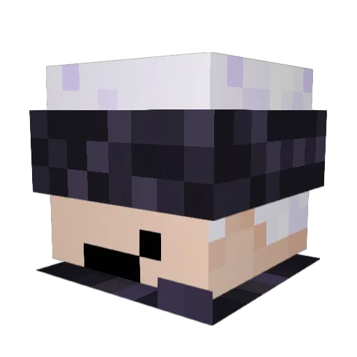 IIHUSTLE Minecraft avatar head, 3D render