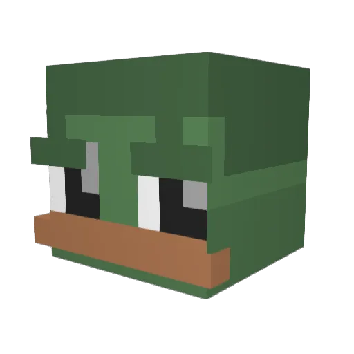 IIIHarvest02 Minecraft avatar head, 3D render