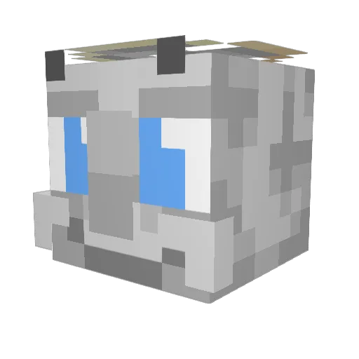 IIIIIIIIlIIII Minecraft avatar head, 3D render
