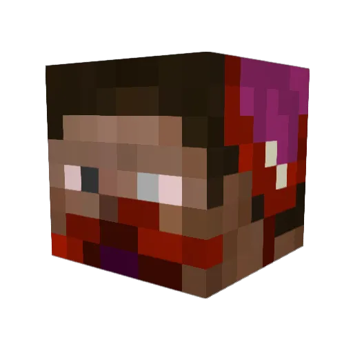IIINotAtzeIII Minecraft avatar head, 3D render