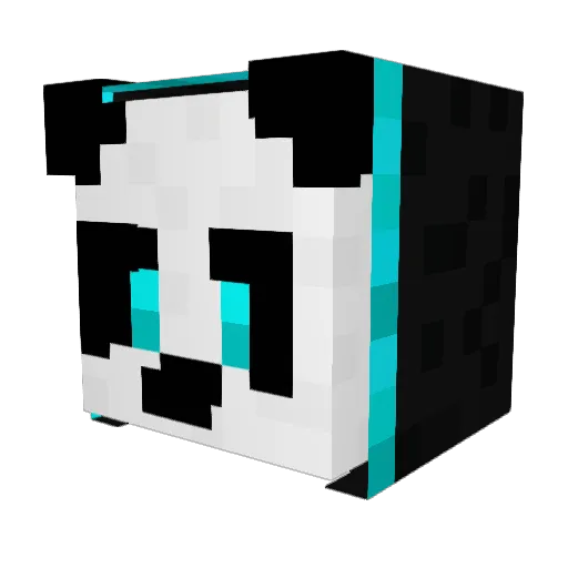 IIIRackIII Minecraft avatar head, 3D render