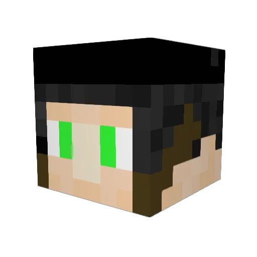 IIIWorld25 Minecraft avatar head, 3D render