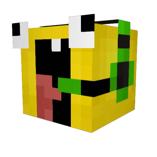 IIIgjhfgu Minecraft avatar head, 3D render