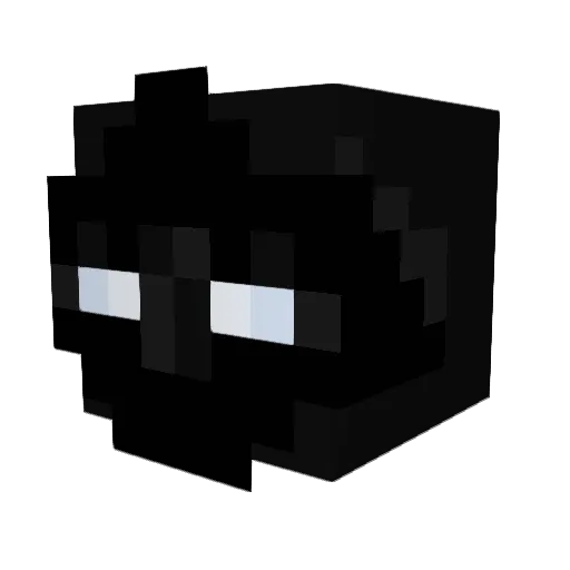 IIIgris Minecraft avatar head, 3D render