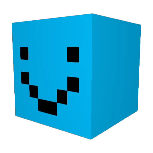 IIIusiona Minecraft avatar head, 3D render