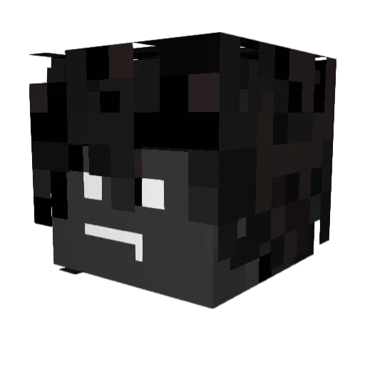 IIKintv Minecraft avatar head, 3D render