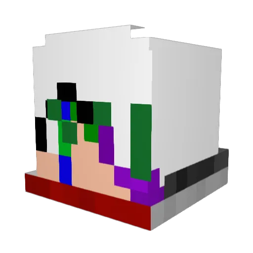 IIKireII Minecraft avatar head, 3D render