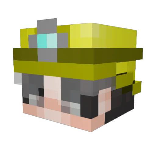 IILPII Minecraft avatar head, 3D render